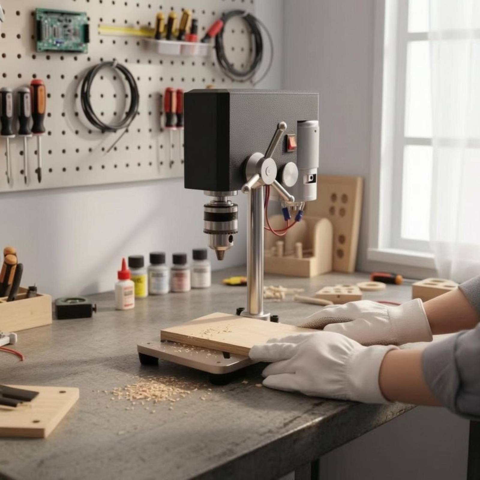 Workshop Tools Table - Mini Bench Drill Press Small Size