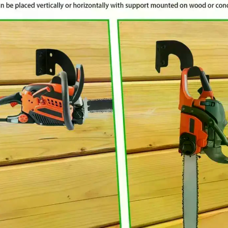 Tools In Metal Workshop - Chainsaw Wall Mount Heavy Duty Chainsaw