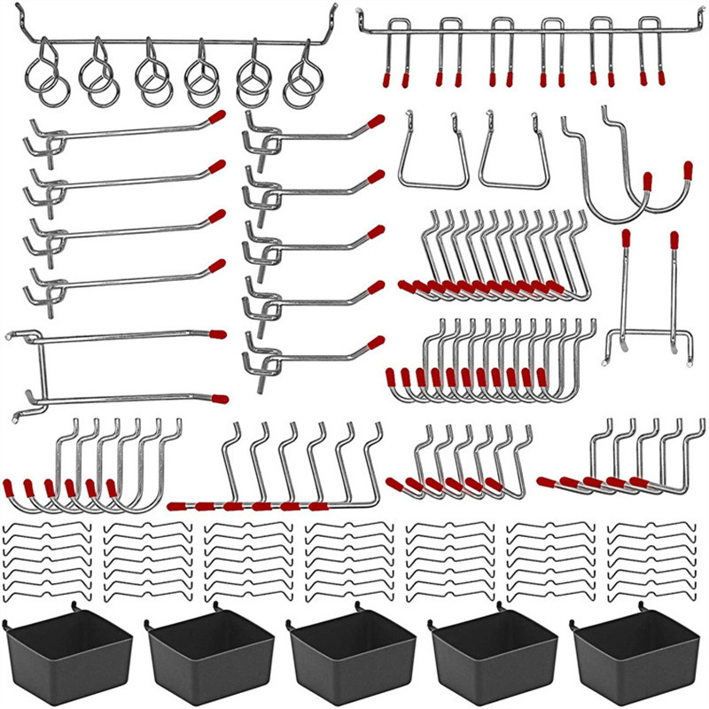 114 Pcs Pegboard Hooks Set Met - đánh giá và giá Workshop Tools Board
