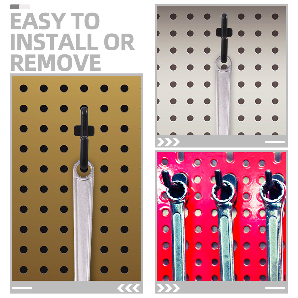100Pcs Black Pegboard Hooks As - đánh giá và giá Workshop Tools Board