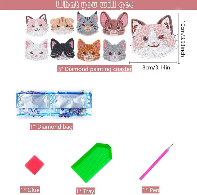 8 Pieces DIY Diamond Painting  - đánh giá và giá Workshop Tools Diy