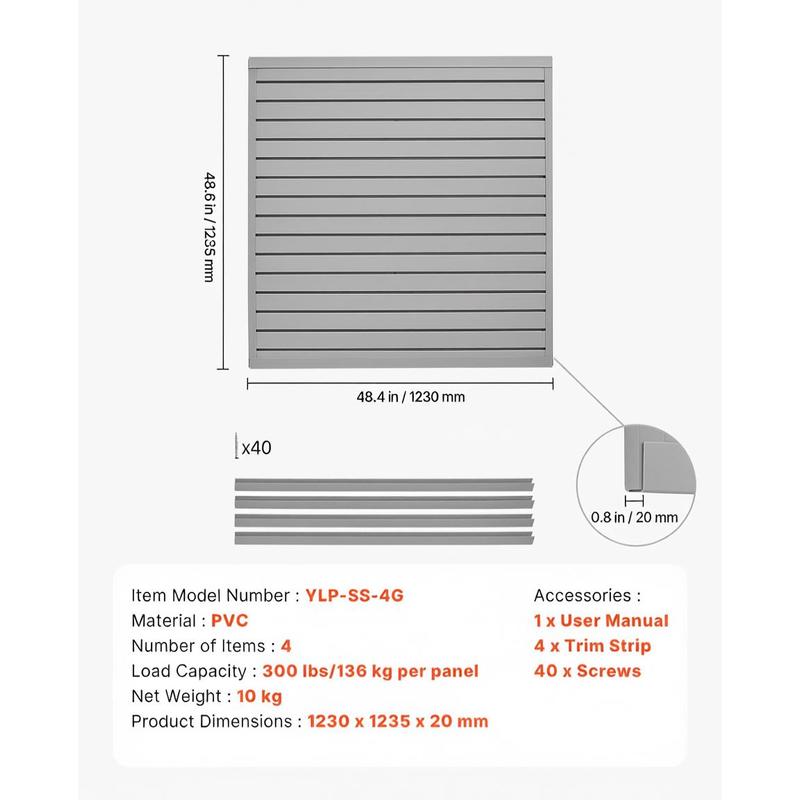 PVC Wall Plank 4 x 4 ft For Ga - đánh giá và giá Workshop Tools Diy