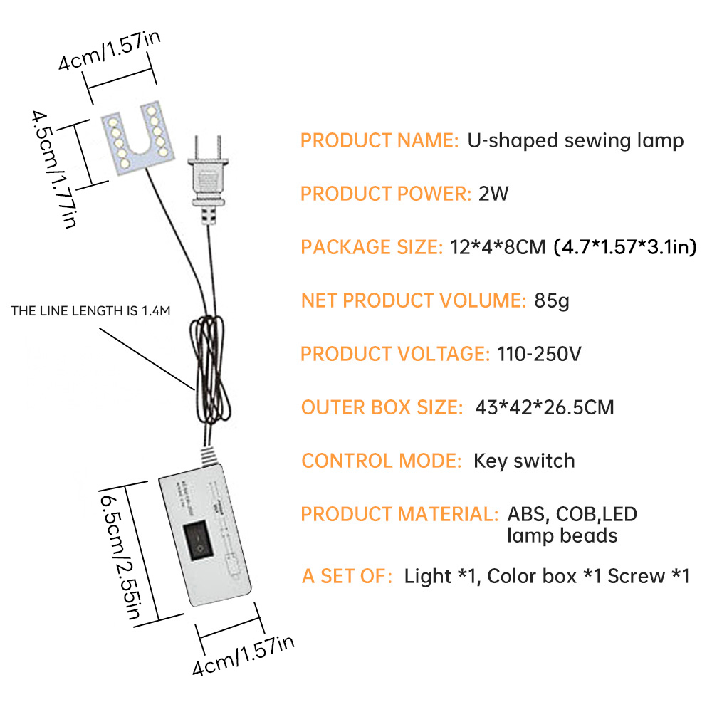 10 LED Sewing Machine Light U- - đánh giá và giá Workshop Tools Table