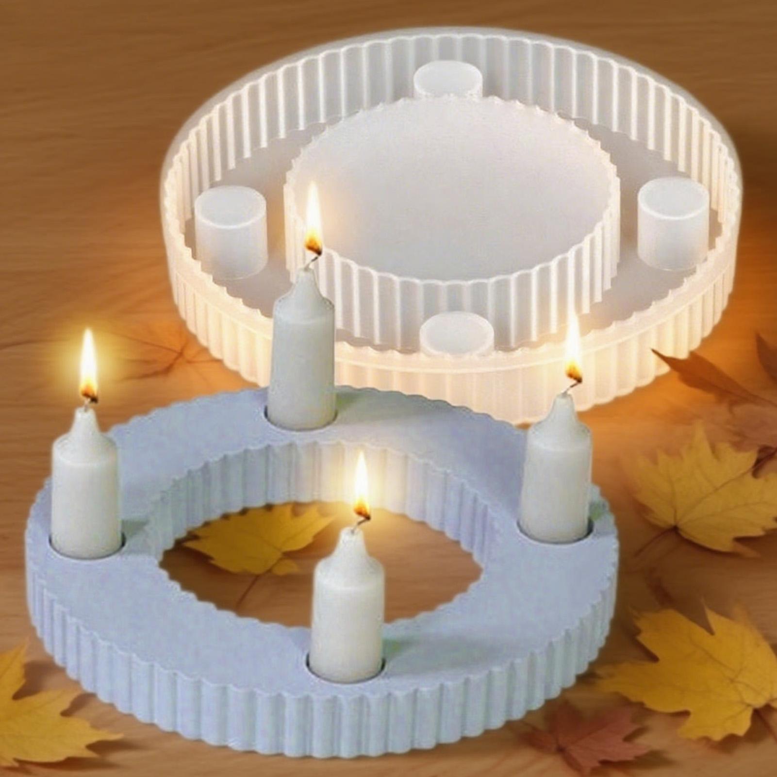 Silicone Candle Holder Mold 4  - đánh giá và giá Workshop Tools Table