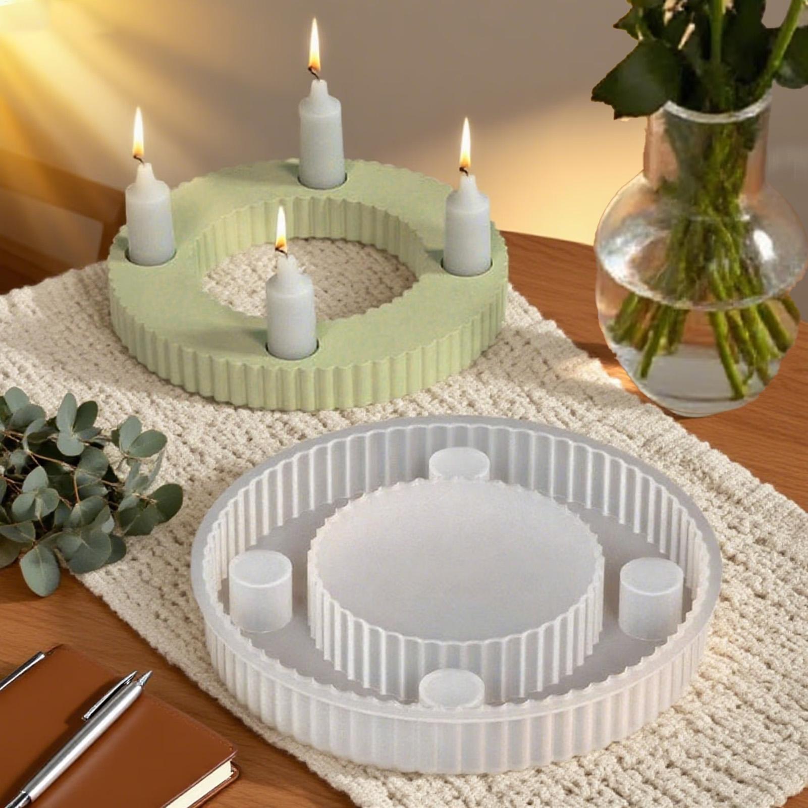 Silicone Candle Holder Mold 4  - đánh giá và giá Workshop Tools Table
