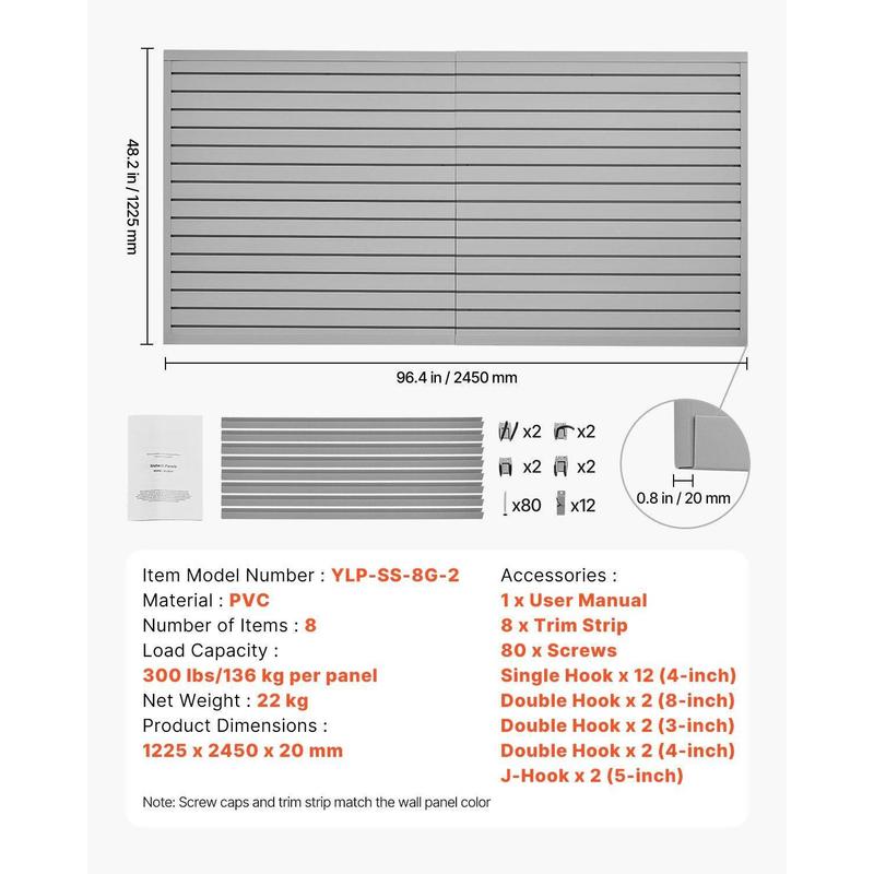 PVC Wall Board 8 x 4 ft For Ga - đánh giá và giá Workshop Tools Board