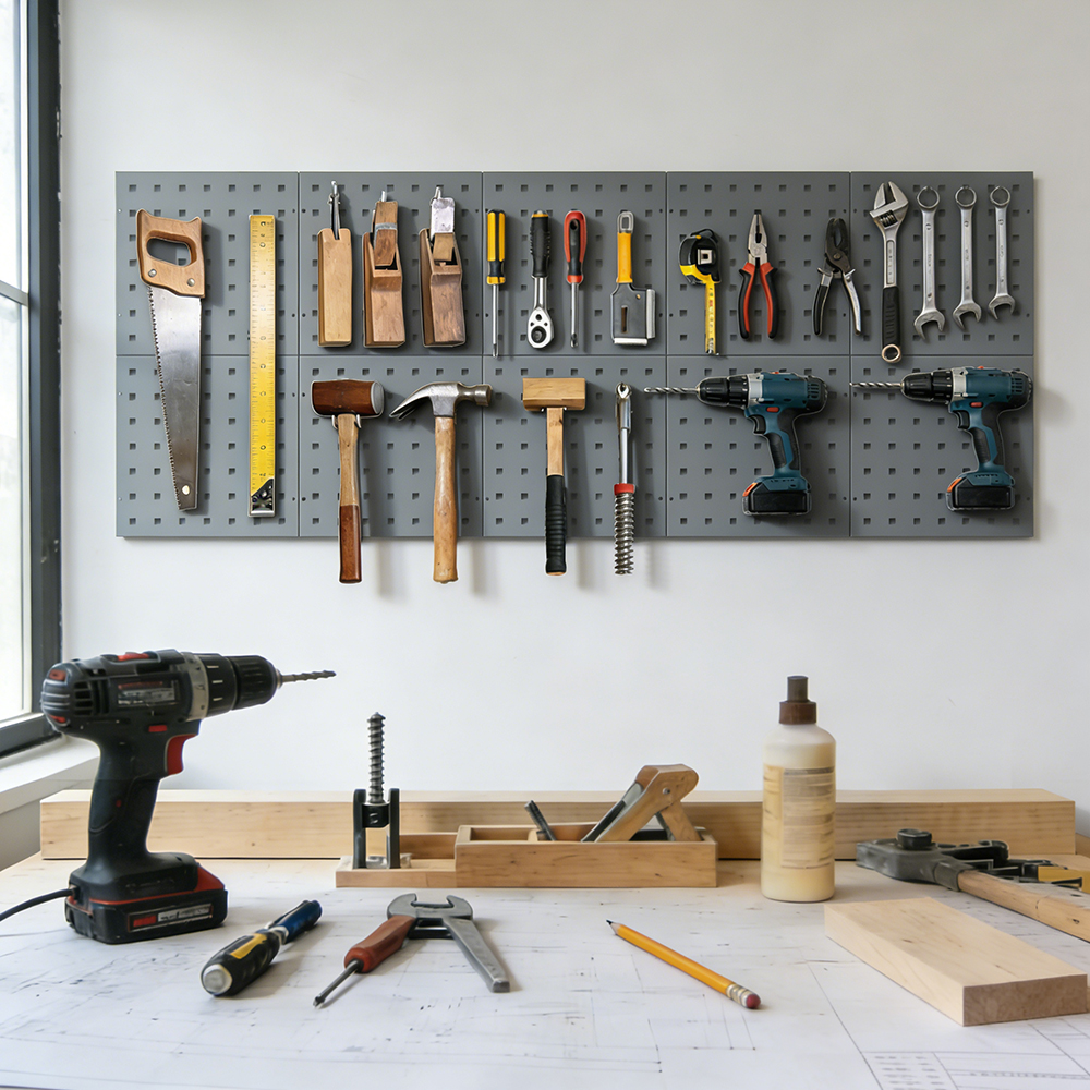 Pegboard 28cm Square | Multi-U - đánh giá và giá Workshop Tools Board